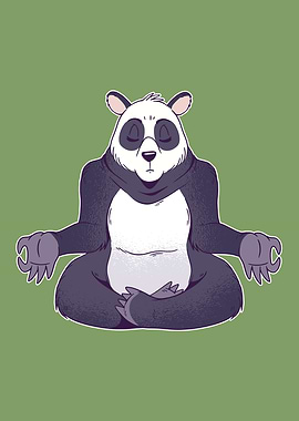 Panda Meditating
