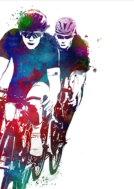 Cycling sport art