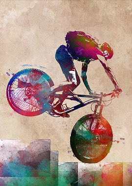 Cycling sport art