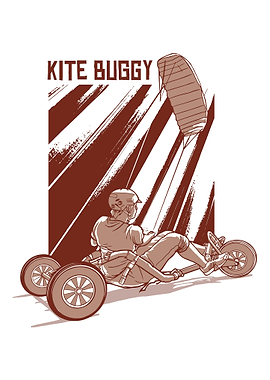 Illustration Kite Buggy