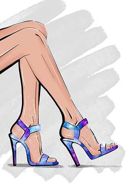 Fashion illustration legs
