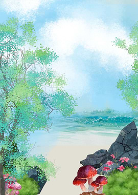 Mushroom and Plants Nature