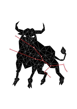 Taurus stars constellation