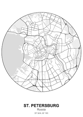 st petersburg circle map