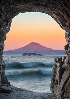 Mt Fuji In Cave
