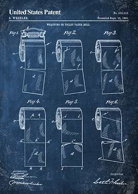1891 toilet paper roll