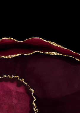 Burgundy Gold Agate 05