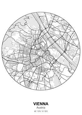Vienna city map