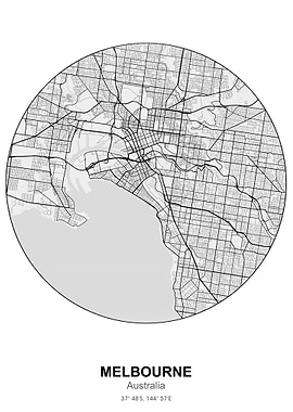 Melbourne circle map