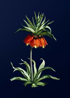 Fritillaries on Blue