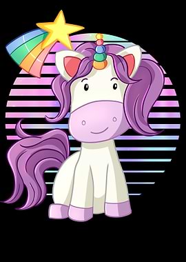Sweet Unicorn with a Star