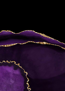 Purple Gold Agate 05