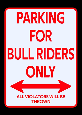 Parking bull riding shield