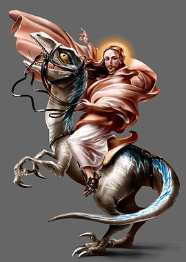 Jesus on Dinosaur Crossing