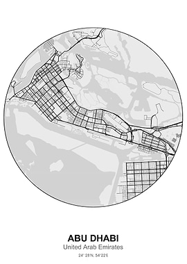 abu dhabi circle map