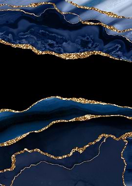 Navy Gold Agate 11