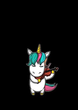Music Violin Unicorn kid g