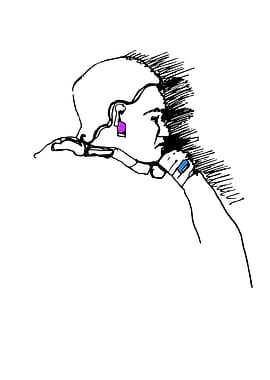 Woman at departure hall