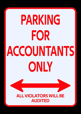 Parking accountants sign