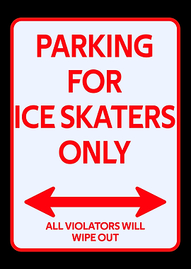 Parking sign skaters