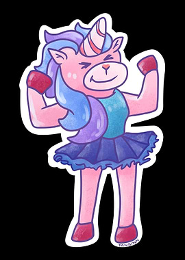 Ballerina proud unicorn Un