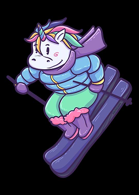 Unicorn horse Winter Sport