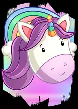 Unicorn with Rainbow