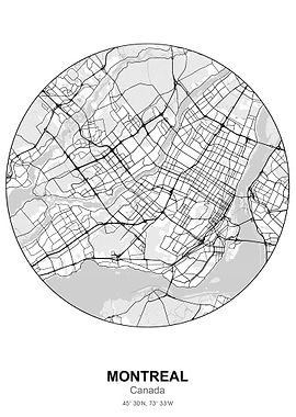 montreal circle map