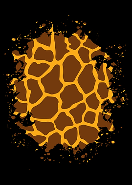 Giraffe giraffe fur round