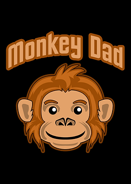 Mens Monkey Dad