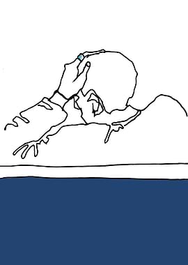 Bored guy at departure