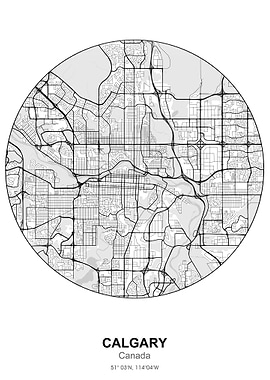 calgary city circle map