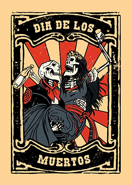 Dia de los muertos Vintage