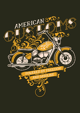USA Customs motorcycle