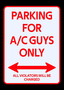 Electricians Parking sign