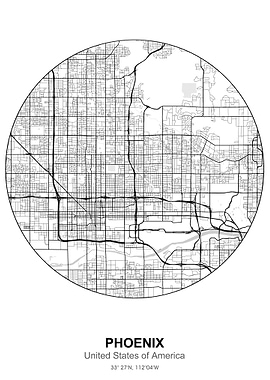 phoenix city circle map