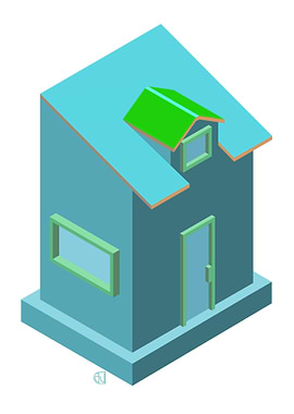 Isometric house 8