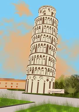 Pisa building Italy paint