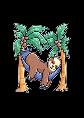 Sloth sleeping hammock