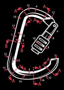 Carabiner Mountain Climber