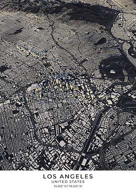 Los Angeles 3D City Map