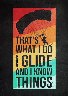 Paragliding Vintage Retro