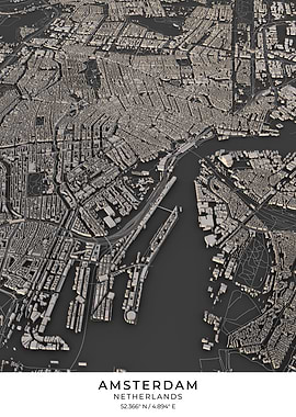 Amsterdam 3D City Map