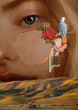 Sweet flower landscape