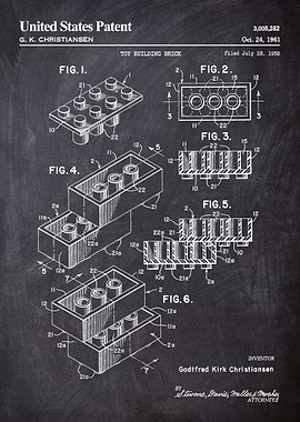 1961 building brick patent