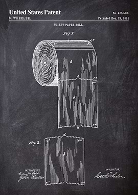 1891 toilet paper roll