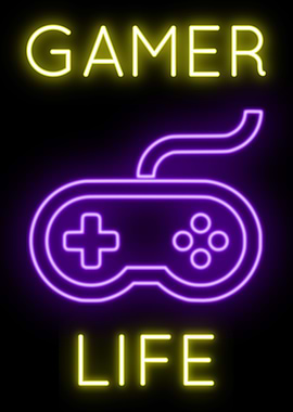 Gamer Life Neon Sign
