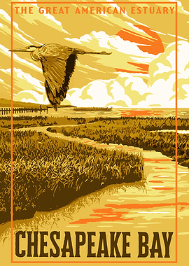 Chesapeake Bay WPA Style