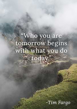 Who are you tomorrow