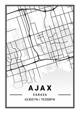Ajax Light City Map
